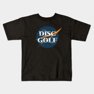 DIsc Golf Space Vintage Kids T-Shirt